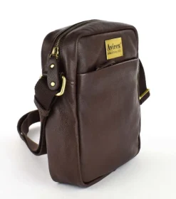 Borsa tracolla uomo in pelle Avirex Mayday MDY02 Brown