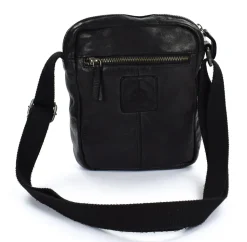 Borsa tracolla uomo in pelle Avirex Mayday MDY02 Black