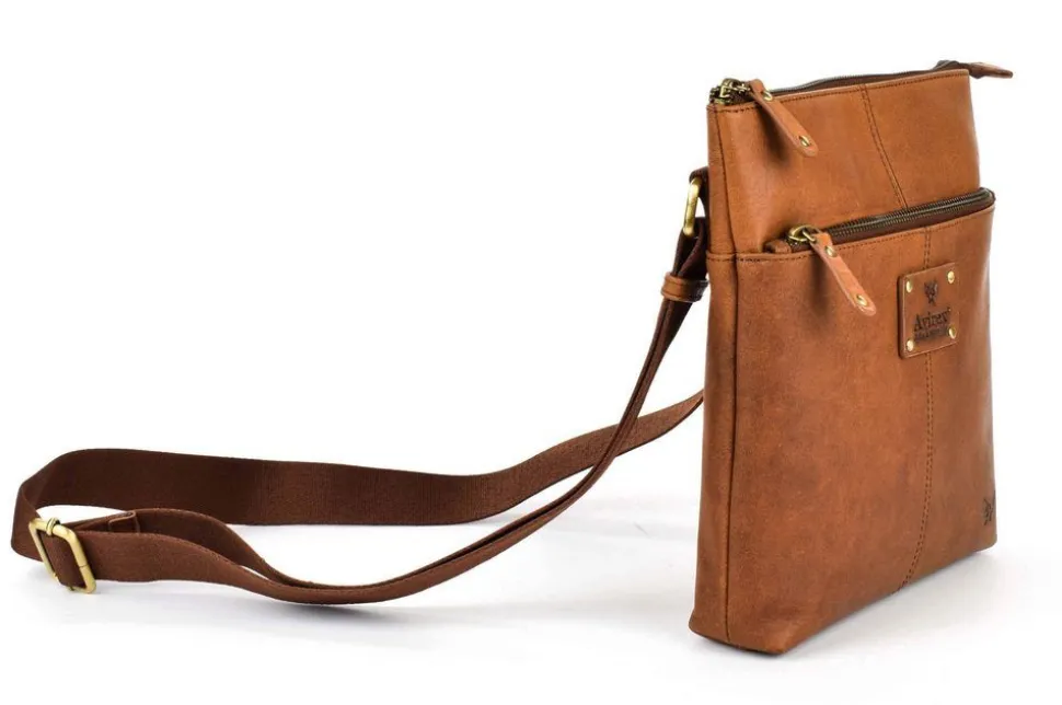 Borsa tracolla uomo in pelle Avirex Durango 02 Cognac