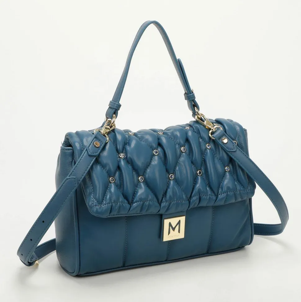 Borsa trapuntata con strass Mimì-Muà Ottanio