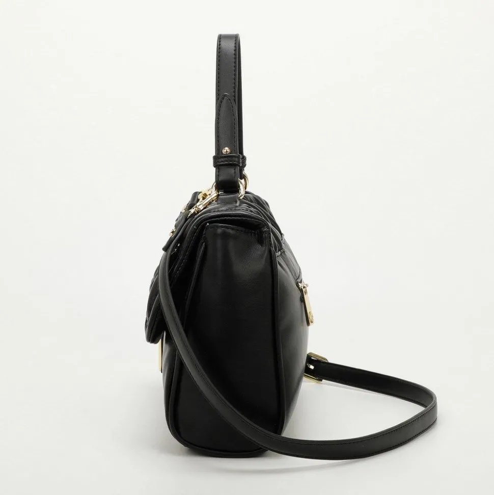 Borsa trapuntata con strass Mimì-Muà Nera