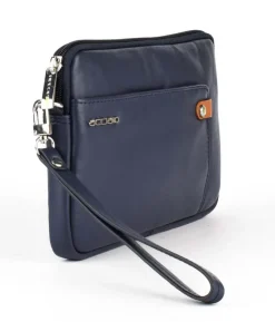 Borsa uomo a mano Acciaio 8481 Blu