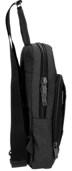 Borsa uomo monospalla Movom Trimmed Nero