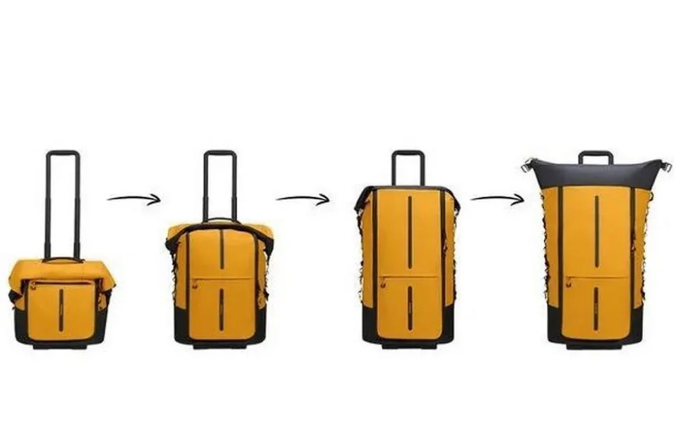 Borsone con ruote pieghevole Samsonite Ecodiver 4 in 1 Giallo