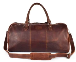 Borsone in pelle DFL01 Marrone