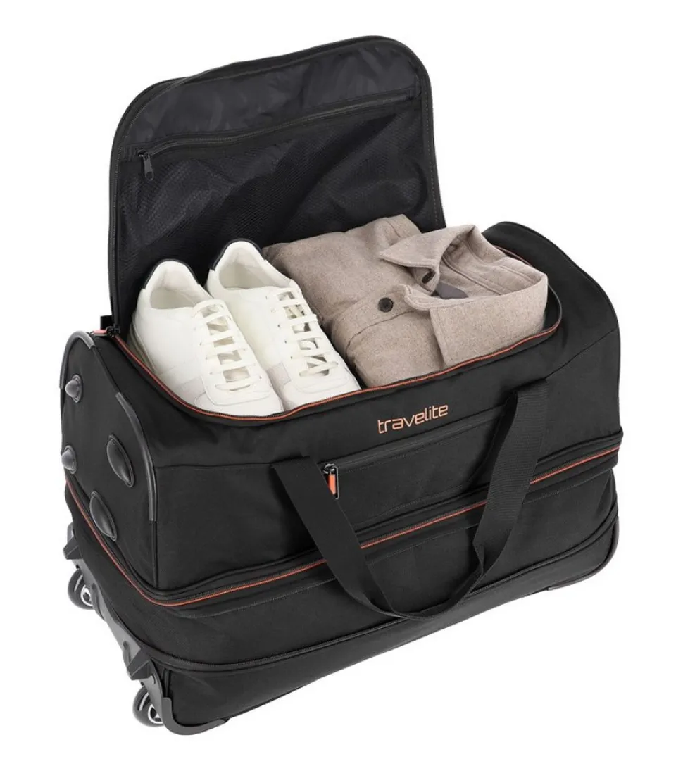 Borsone Trolley espandibile Travelite Basics S 96275 Nero