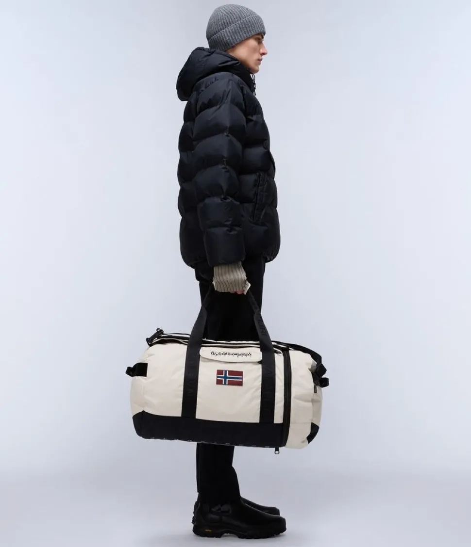 Borsone Zaino Napapijri Bering Travel Beige Silver