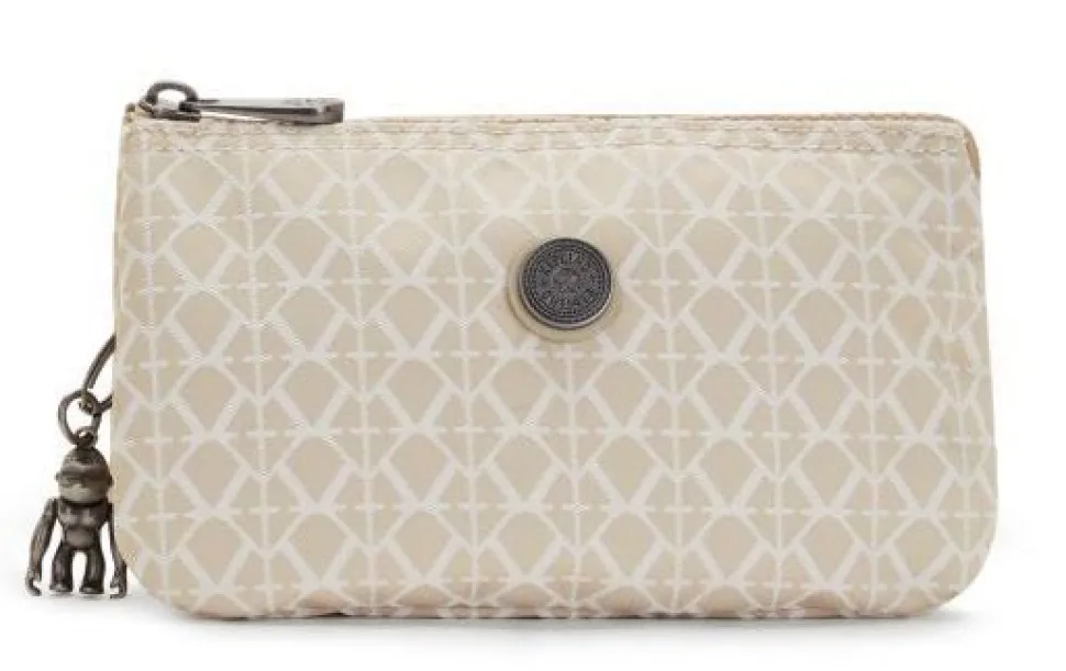 Bustina Kipling Creativity L Signature Beige