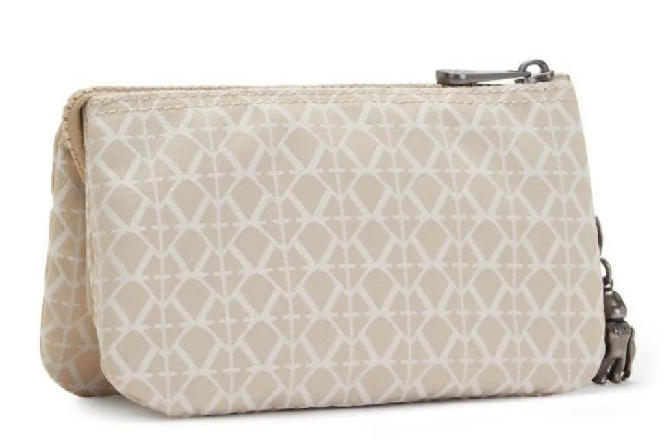 Bustina Kipling Creativity L Signature Beige