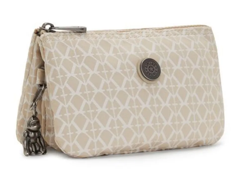 Bustina Kipling Creativity L Signature Beige
