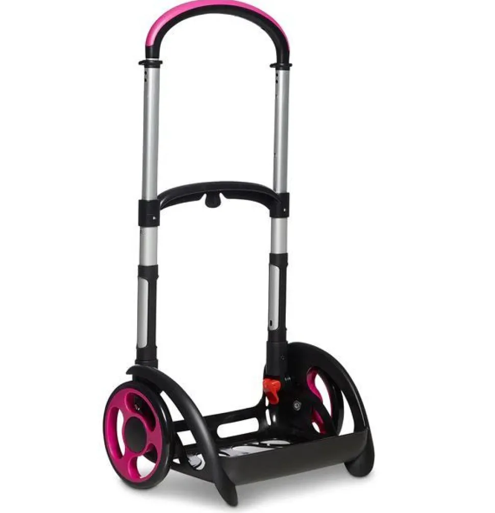 Carrello Trolley per zaino scuola Seven BE BOX Tyre Rosa