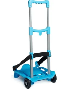 Carrello Trolley per zaino scuola Seven BE BOX Azzurro