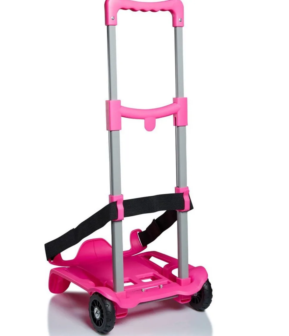 Carrello Trolley per zaino scuola Seven BE BOX Rosa