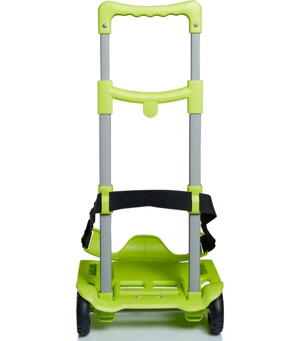 Carrello Trolley per zaino scuola Seven BE BOX Verde