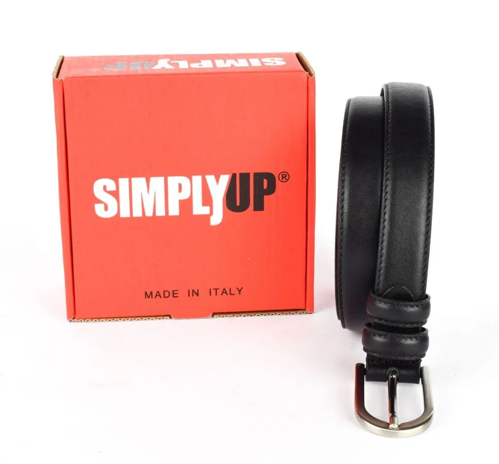 Cintura donna in pelle SIMPLYUP 8041 Nera