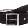 Cintura in pelle Calvin Klein Sleek Square Nera