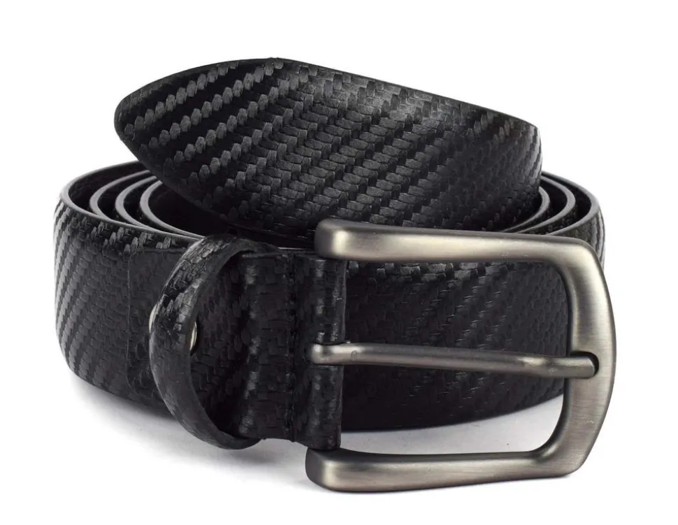 Cintura in pelle Emporio Cattani 06 Nera Carbonio