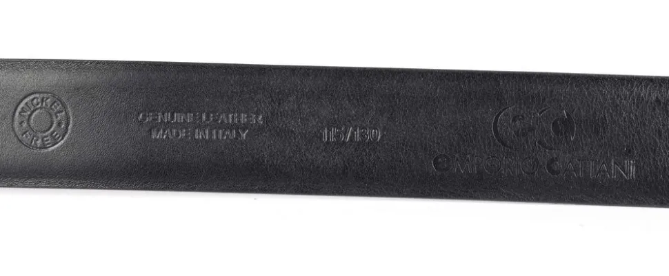 Cintura in pelle Emporio Cattani 06 Nera Carbonio