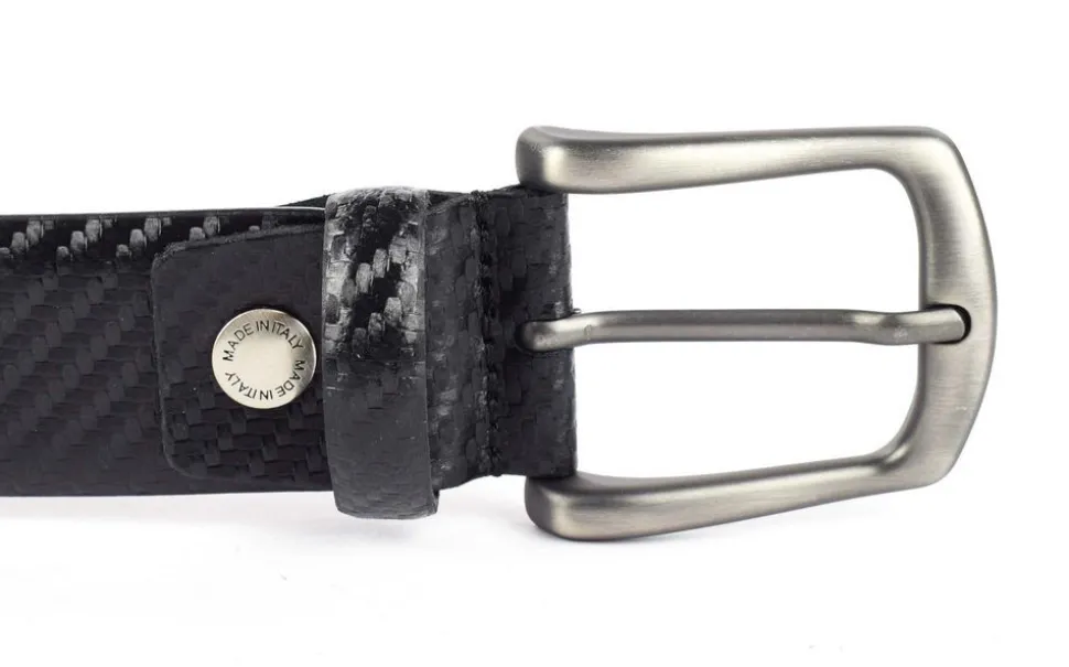 Cintura in pelle Emporio Cattani 06 Nera Carbonio