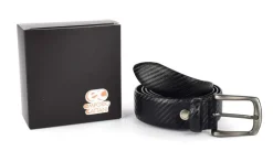 Cintura in pelle Emporio Cattani 06 Nera Carbonio