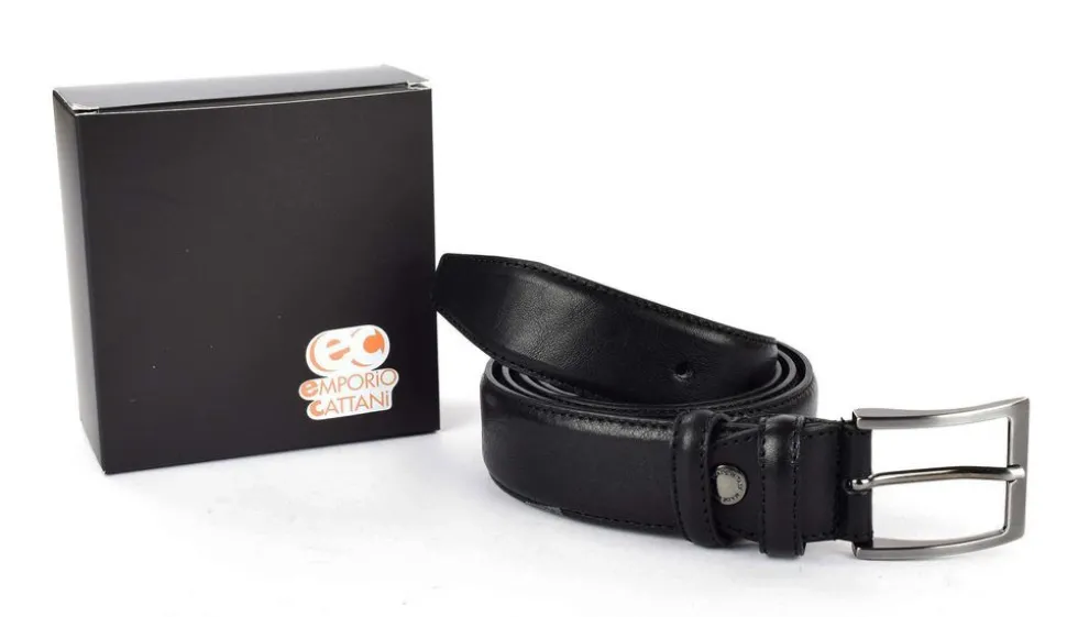 Cintura in pelle Emporio Cattani 03 Nera