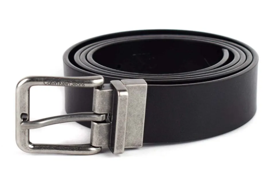 Cintura Reversibile in pelle Calvin Klein Nera
