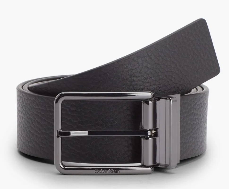 Cintura Reversibile in pelle Calvin Klein Nero/Grigio