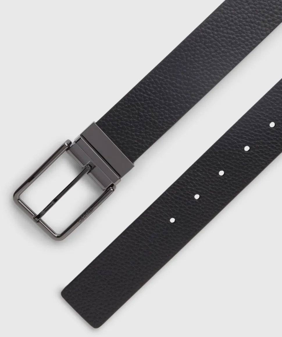 Cintura Reversibile in pelle Calvin Klein Nero/Grigio