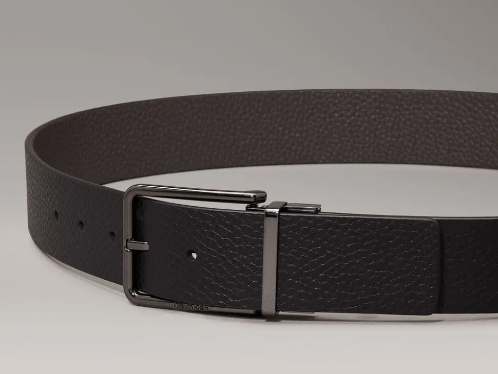 Cintura Reversibile in pelle Calvin Klein Nero/Grigio