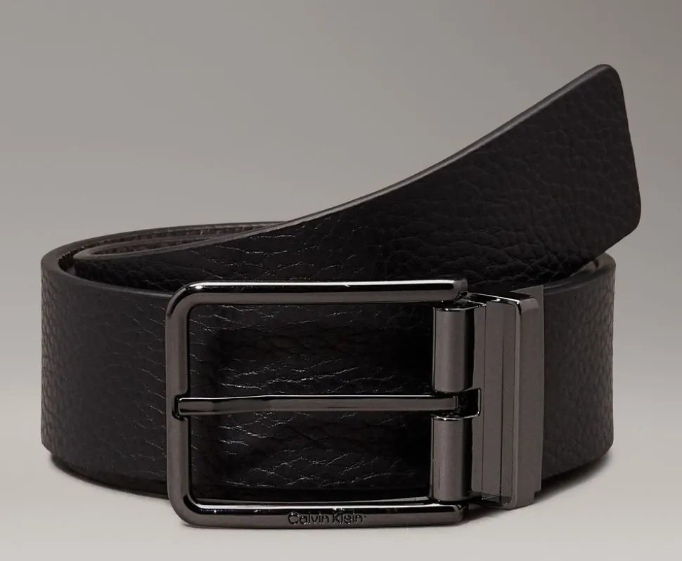 Cintura Reversibile in pelle Calvin Klein Nero/Grigio
