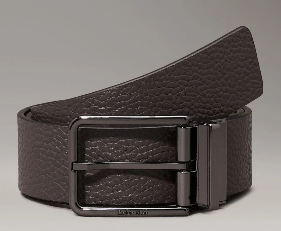 Cintura Reversibile in pelle Calvin Klein Nero/Grigio