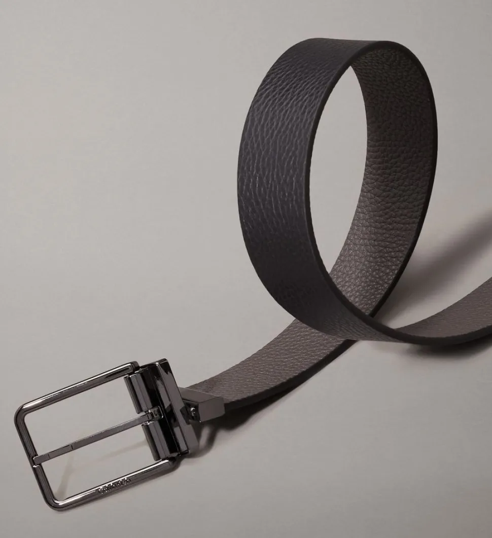 Cintura Reversibile in pelle Calvin Klein Nero/Grigio
