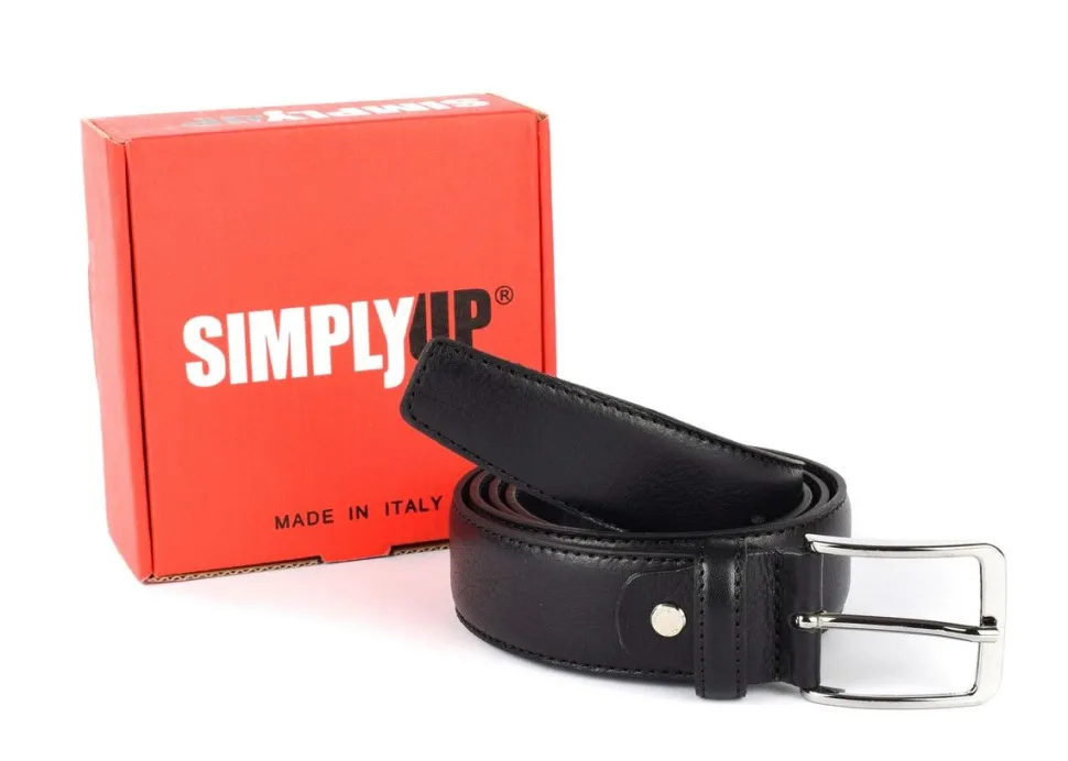 Cintura uomo in pelle SIMPLYUP 9005 Nera