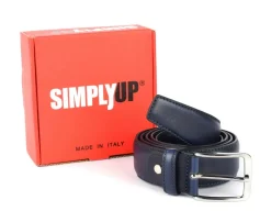 Cintura uomo in pelle SIMPLYUP 9005 Blu