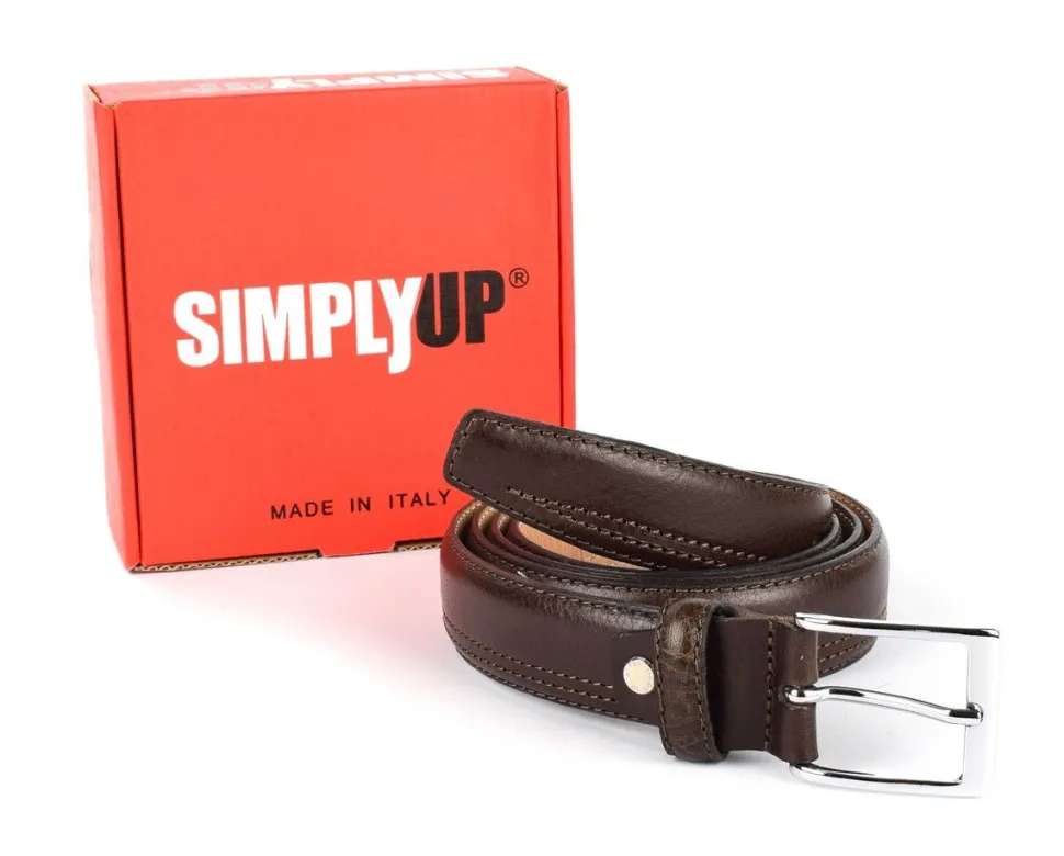 Cintura uomo in pelle SIMPLYUP 9997 Testa Moro