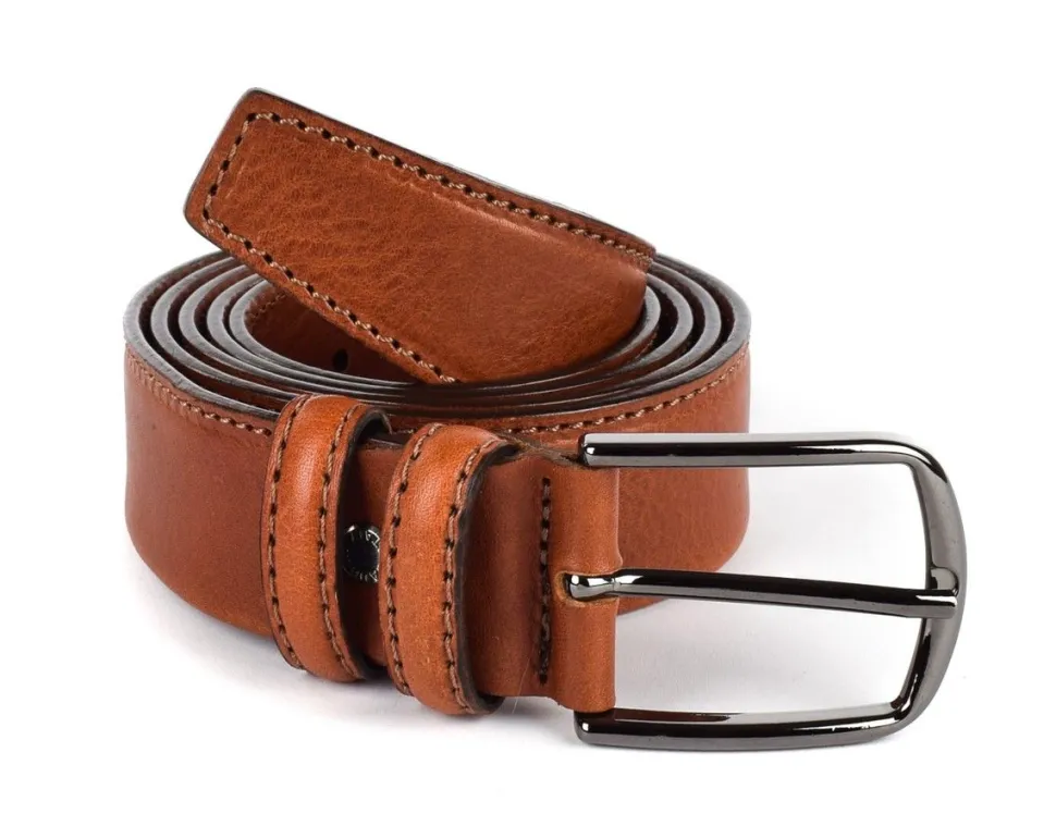 Cintura uomo in pelle tubolare SIMPLYUP 8043 Cuoio