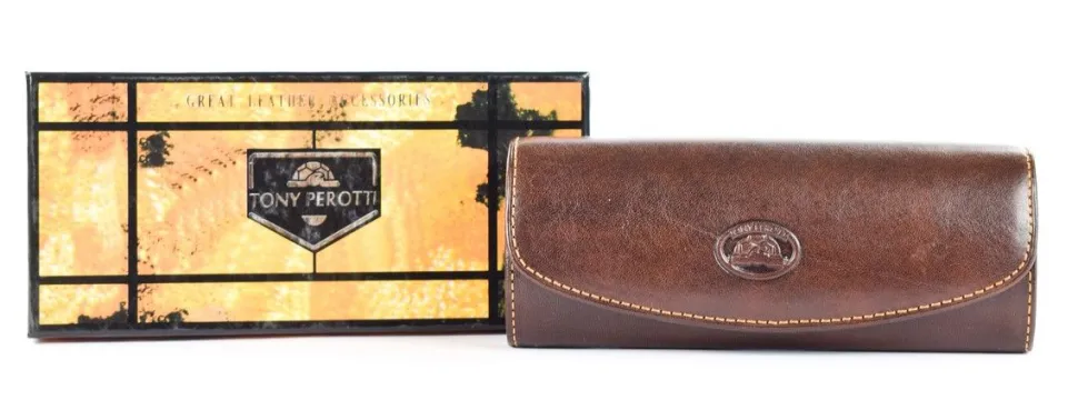 Custodia occhiali in cuoio Tony Perotti 1290 Marrone