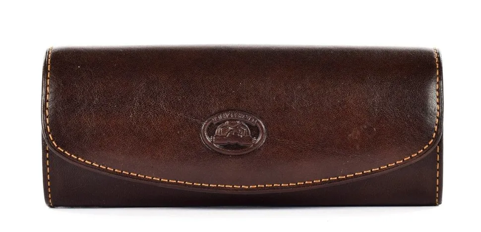 Custodia occhiali in cuoio Tony Perotti 1290 Marrone