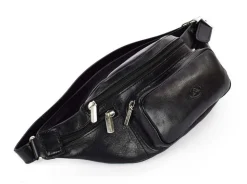 Marsupio in cuoio Tony Perotti 8018 Nero