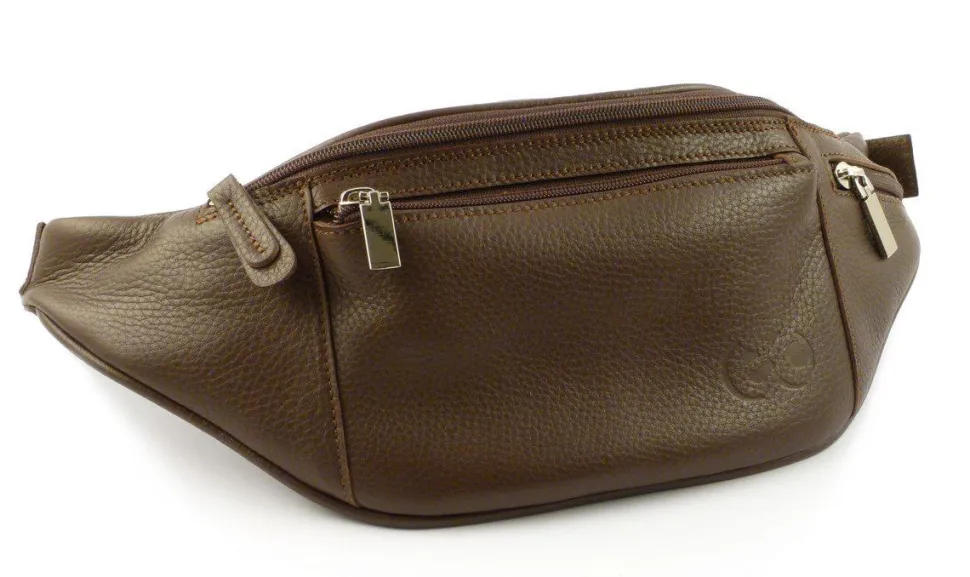 Marsupio in pelle Emporio Cattani marrone Made in Italy
