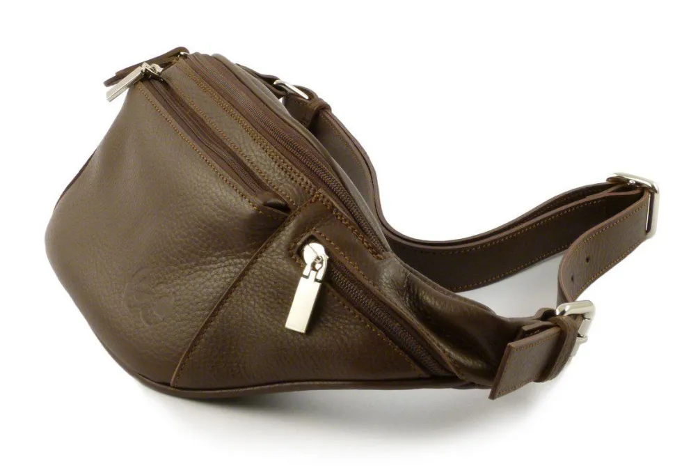 Marsupio in pelle Emporio Cattani marrone Made in Italy