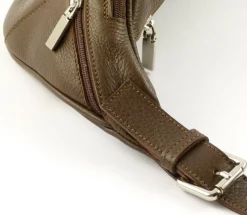 Marsupio in pelle Emporio Cattani marrone Made in Italy