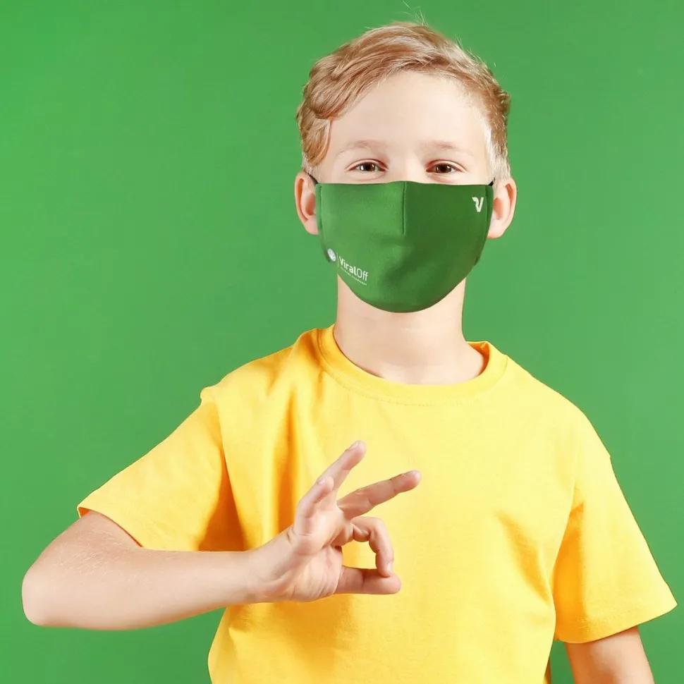 Mascherina di protezione per bambini Roncato Viraloff Verde