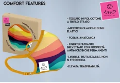 Mascherina di protezione Zitto Mask Black'n Waves