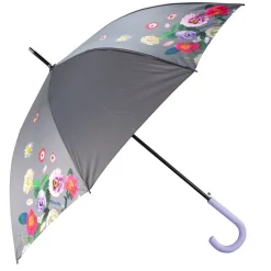 Ombrello automatico Ydry Bouquet Grigio