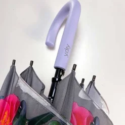 Ombrello automatico Ydry Bouquet Grigio