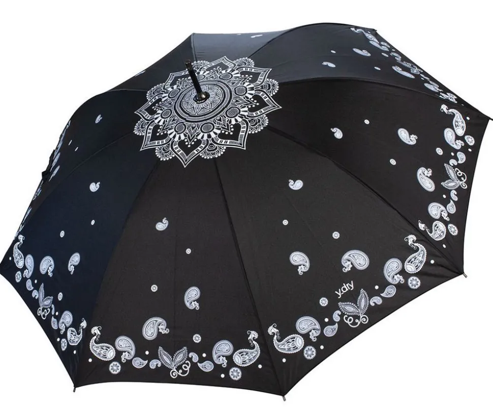 Ombrello automatico Ydry Mandala Nero