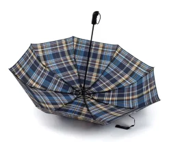 Ombrello Maxi pieghevole automatico apri/chiudi SIMPLYUP 5311 Scozzese Blu