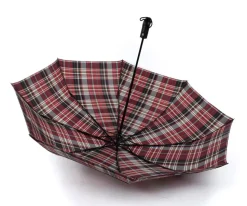 Ombrello Maxi pieghevole automatico apri/chiudi SIMPLYUP 5311 Scozzese Bordeaux