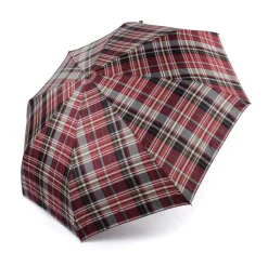 Ombrello Maxi pieghevole automatico apri/chiudi SIMPLYUP 5311 Scozzese Bordeaux